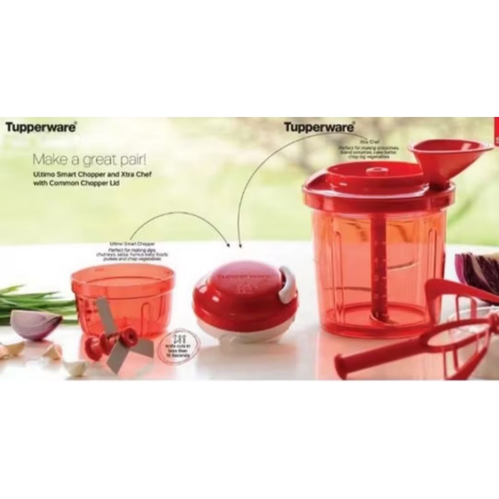 TUPPERWARE TURBO CHOPPER dan Tupperware EXTRACHEF| Tupperware Multifungsi | ORI | Tupperware Pencaca