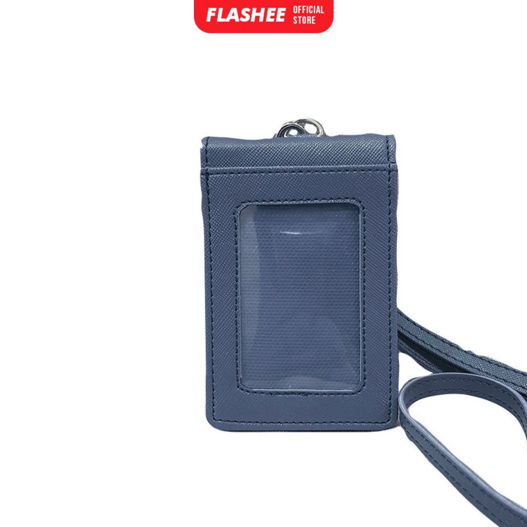 

Flashee Lanyard Card Holder Magnet Kulit Name Tag Lanyard ID Card Holder Magnet Biru Donker