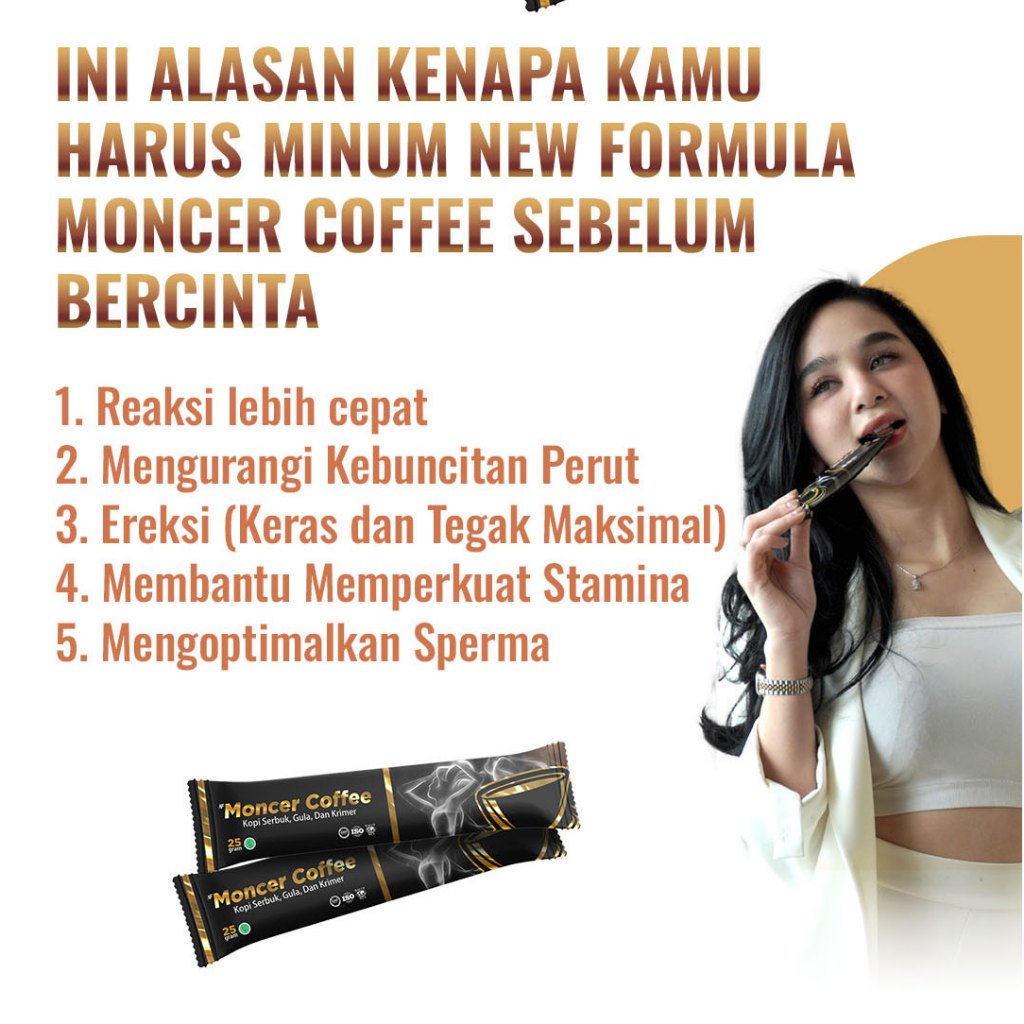 

Moncer Minuman Kopi Nikmat untuk Stamina Pria | Suplemen Pria Malam Hari | Tahan Lama & Aman