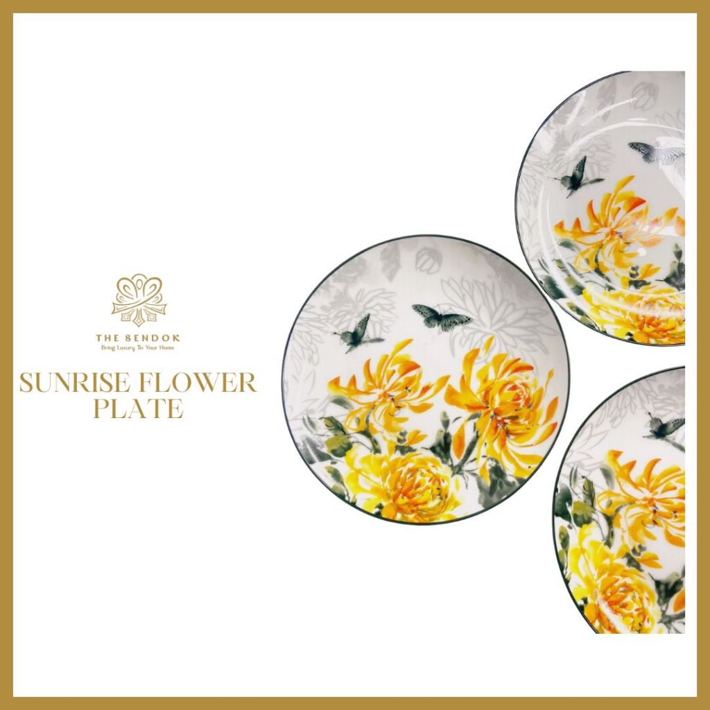 PIRING MAKAN BONE CHINA/SUNRISE YELLOW