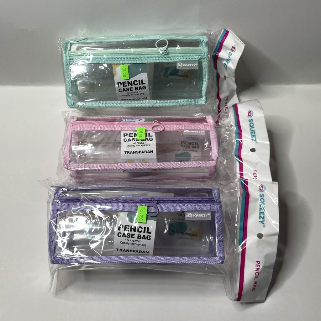 

kotak pensil stansparan dua resleting squeezy