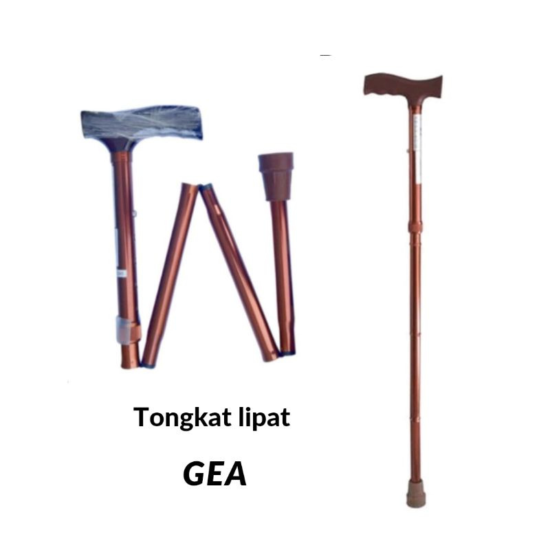 TONGKAT LIPAT KAKI 1 GEA / ALAT BANTU JALAN