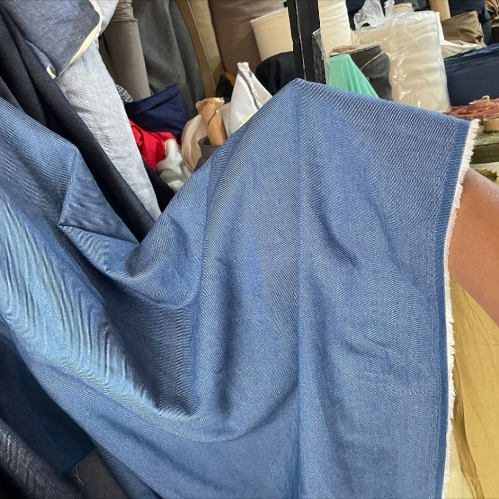 kain denim 10 oz/kain levis 10 oz lebar kain 180 cm