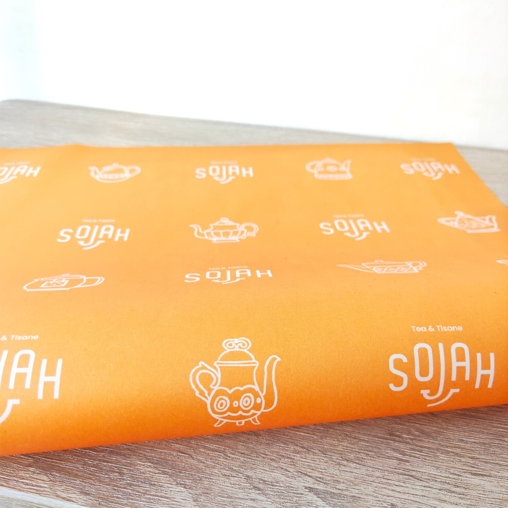 

CUSTOM Kertas Roti Foodgrade 18 x 60 cm - Wrappaper / Kertas Bungkus / Paperwrap