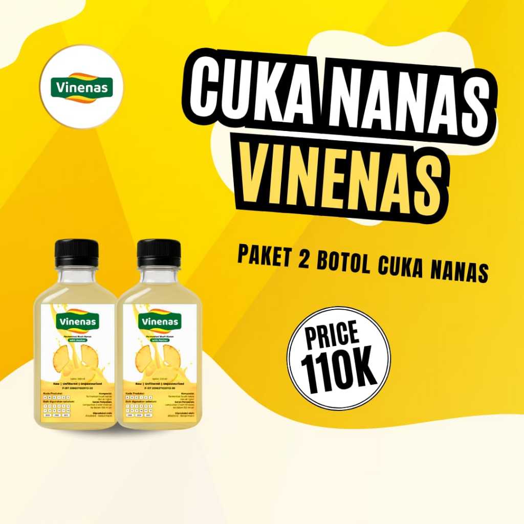 

Vinenas - Cuka Nanas Asli 100% - Obat Diabetes Paling Ampuh - Kaya Insulin Ampuh Kontrol Gula Darah