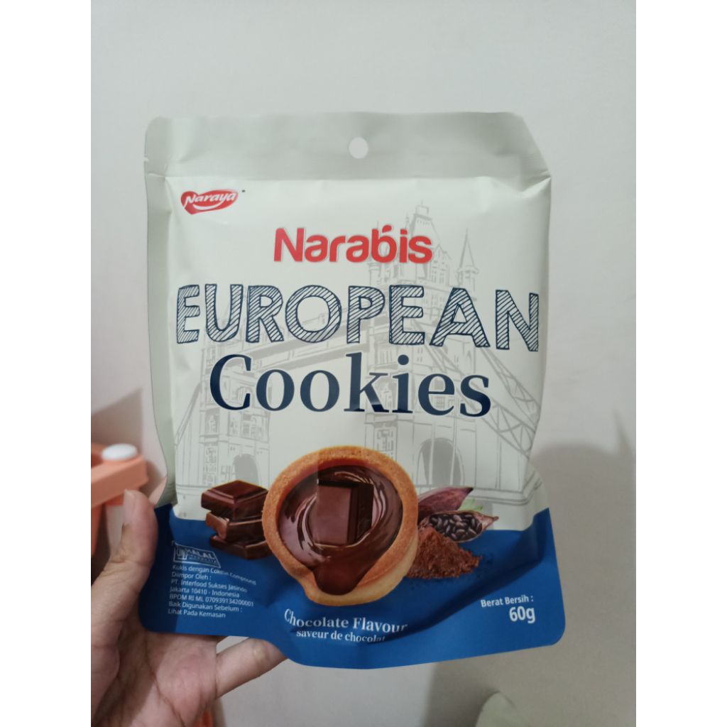 

NARAYA NARABIS EUROPEAN COOKIES COKLAT/CRANBERRY 50GR