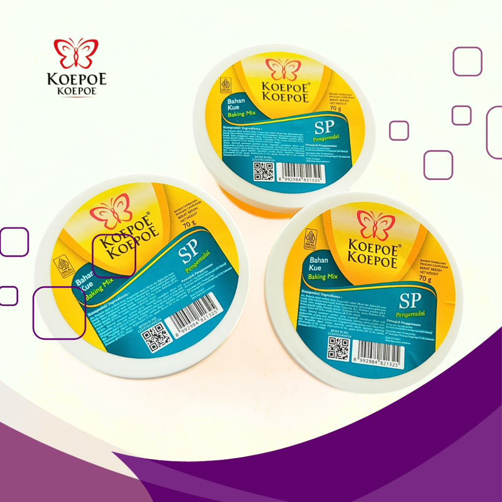 

SP Kupu Kupu - Pengemulsi Kue Koepoe Koepoe 30/70 gram