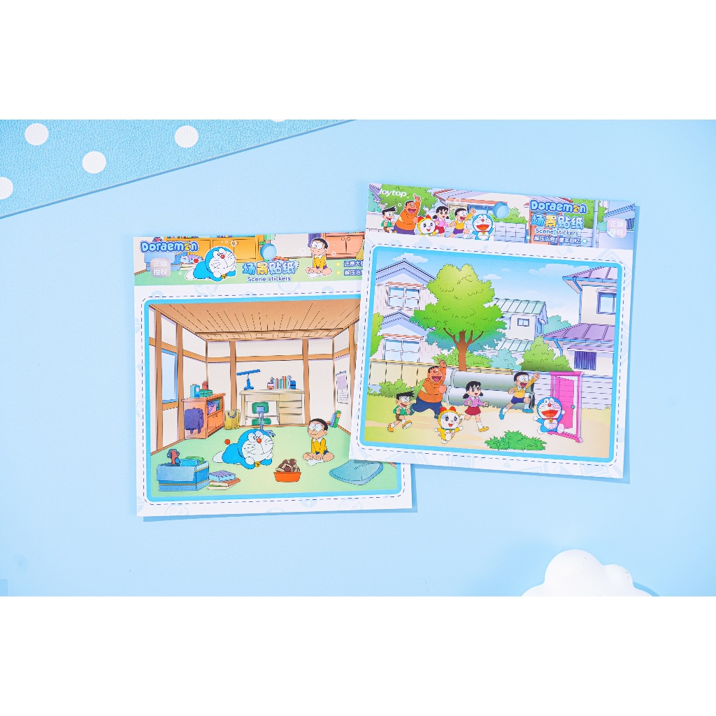 

Sticker DIY Scene DORAEMON / Nobita / Suneo / Shizuka / Giant / Stiker Lucu / Joytop, DORAEMON DIY Scene Sticker JT-102915