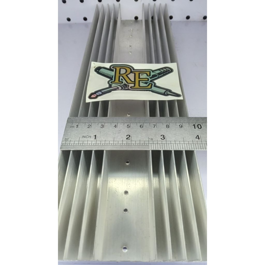 heatsink pendingin 30cm 5 sirip model 16 lubang tebal