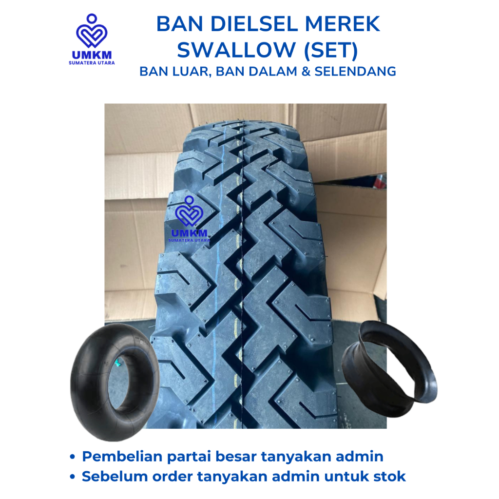 BAN DIESEL 750 x 16 14pr HD / BAN DIESEL SET / Ban ring 16 / Ban Luar Diesel / Ban Diesel Swallow / 