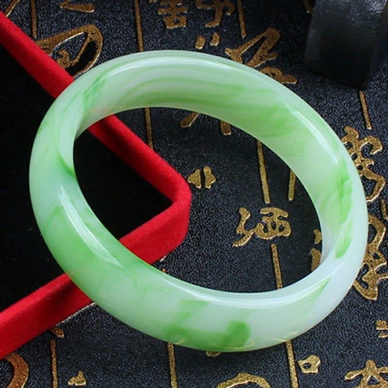Gelang Terapi Kesehatan Batu Giok atural Model Pria Wanita Elegan/Gelang Giok