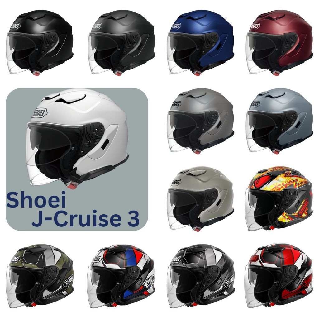 Helm Shoei Half Face J-Cruise 3 Original 100% Japan Not Fake Clone 1:1