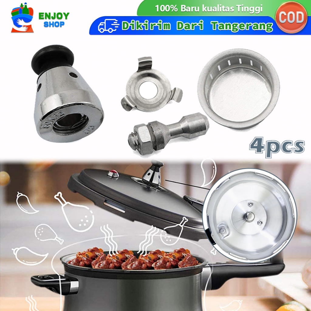 Katup Panci Presto 4pcs Katup Mur Saringan Peluit Panci Presto Aksesoris Panci Presto Universal
