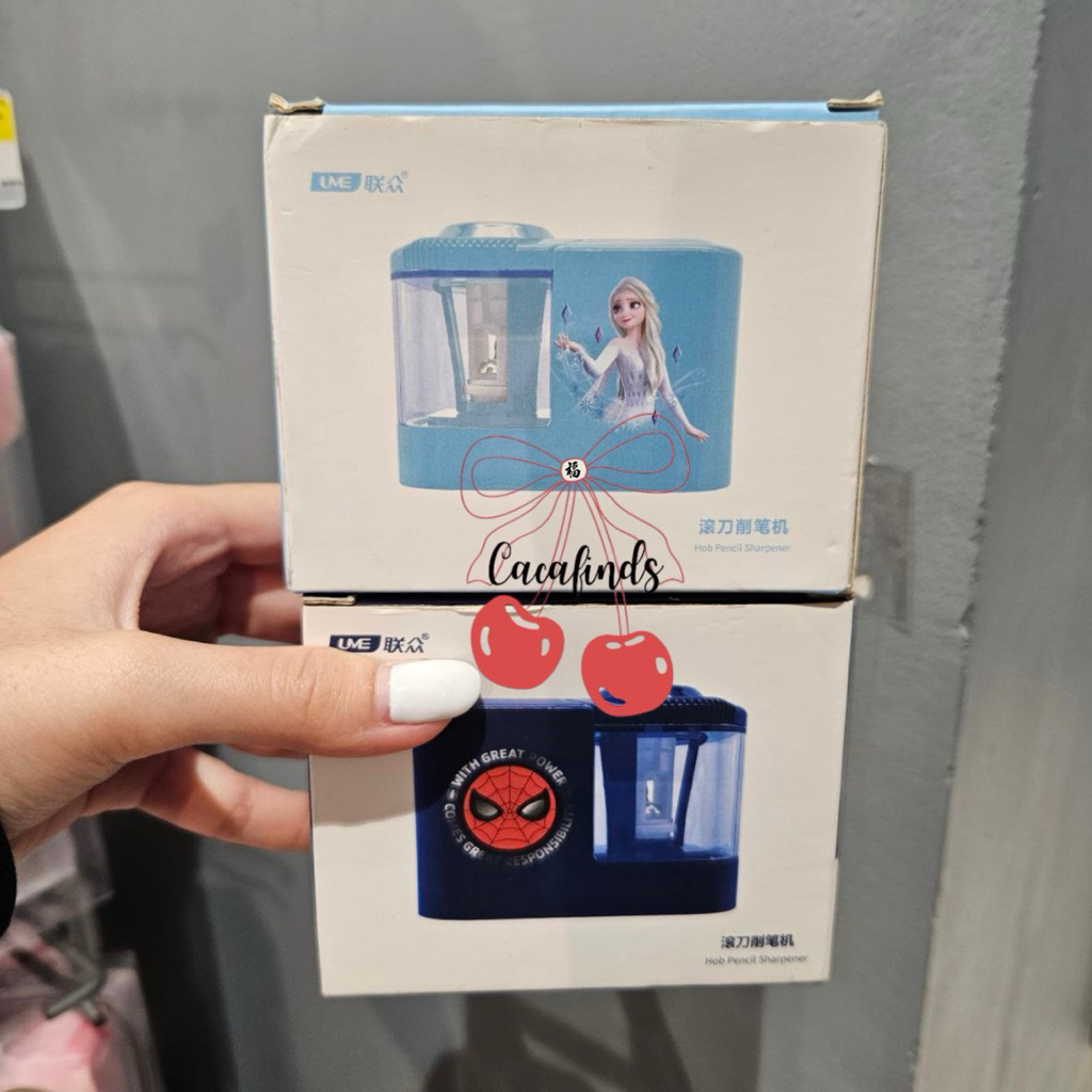 

NEW DISNEY‼️Electric Sharperner / Alat Rautan Elektrik Disney Collection (Frozen / Spiderman)