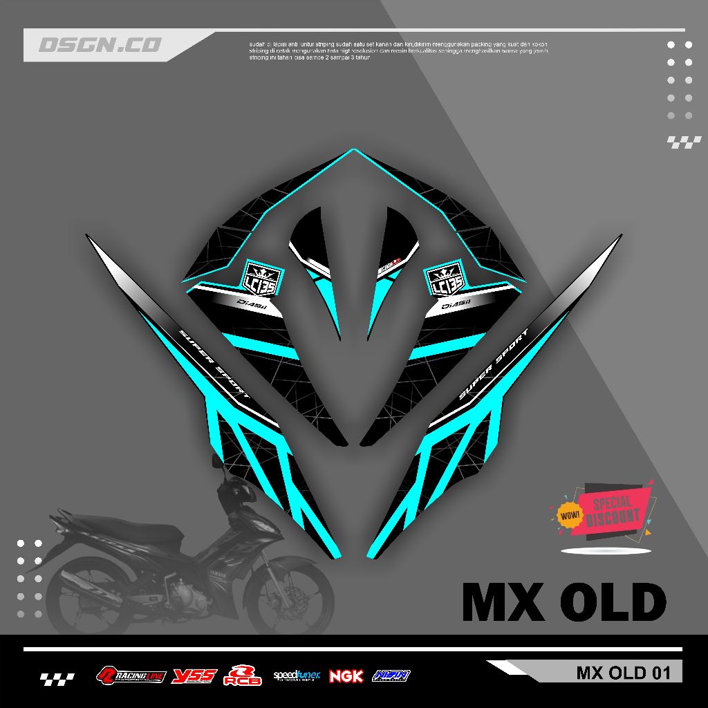 Striping Mx Old - Striping Mx Old Variasi Jupiter Mx Lama 135 variasi List Body Variasi Stiker Excit