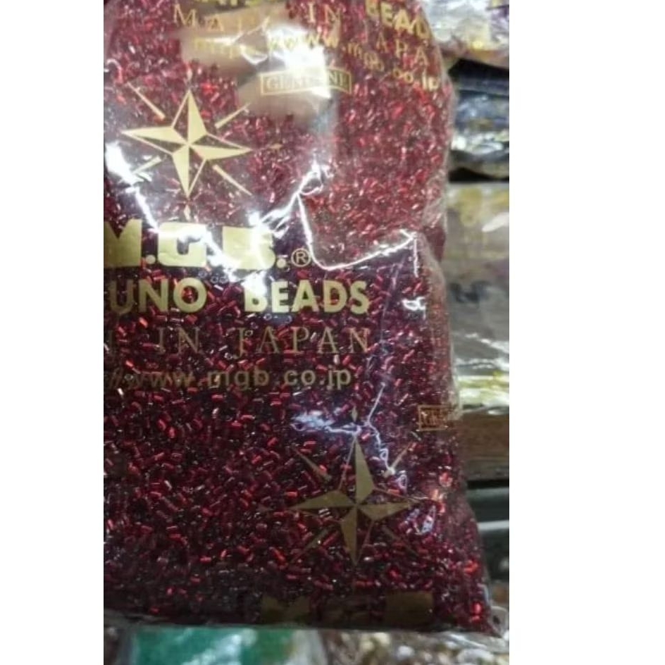 Payet Mgb patah bambu / payet jepang asli manik manik