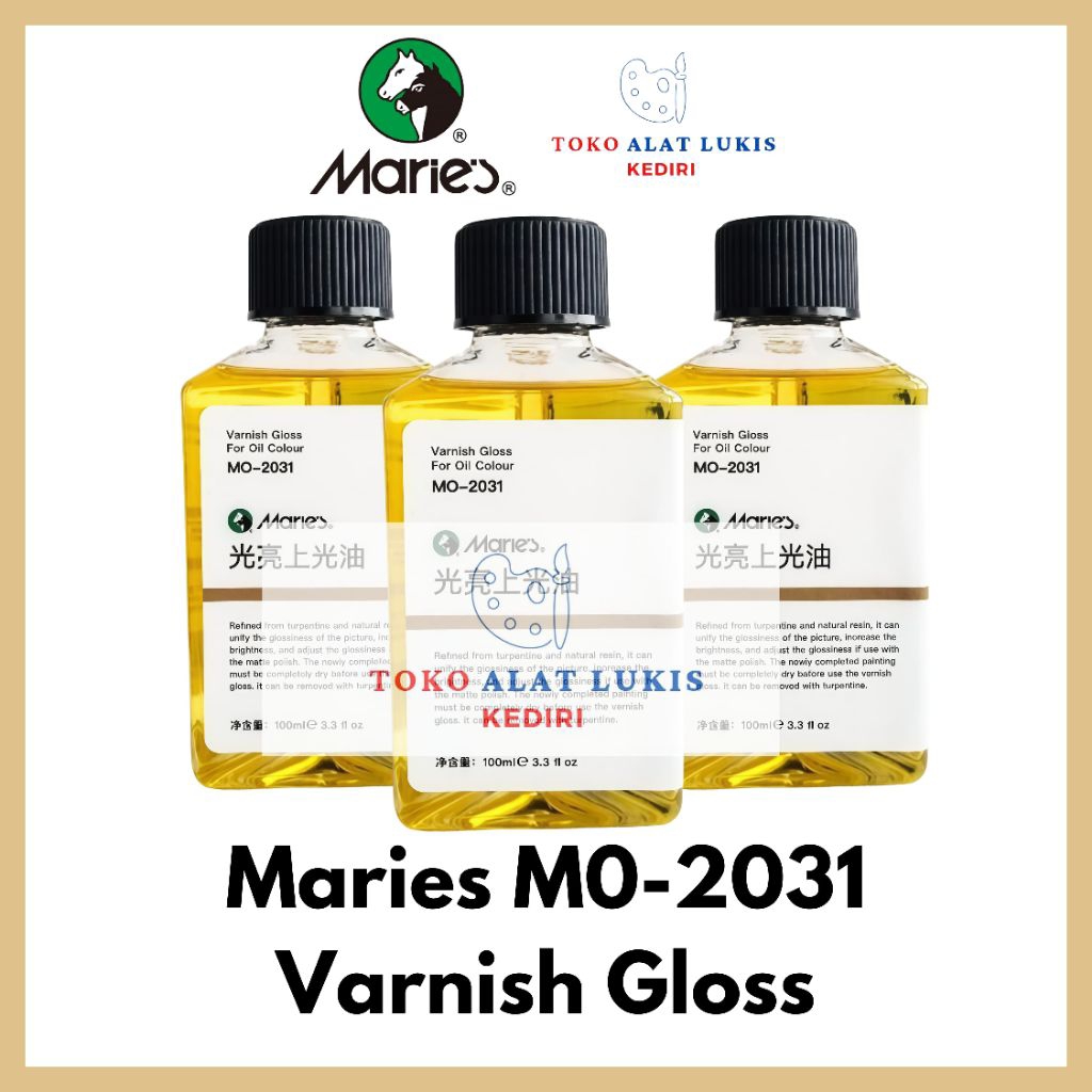 

[Alat Lukis Kediri] Maries Painting Gloss Varnish MO-2031
