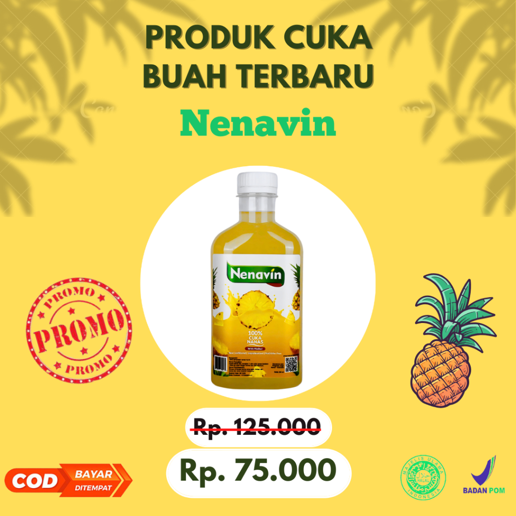 

Nenavin Cuka Nanas 100% Alami Untuk Diabetes & Kontrol Gula Darah