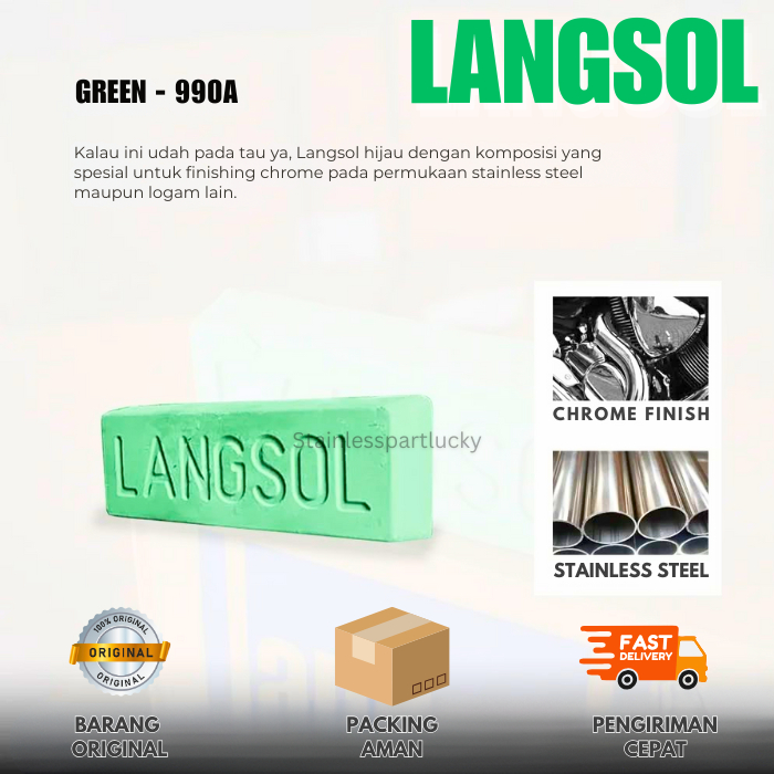 Langsol Hijau Batu Ijo Untuk Batu Poles Stainless LANGSOL IJO