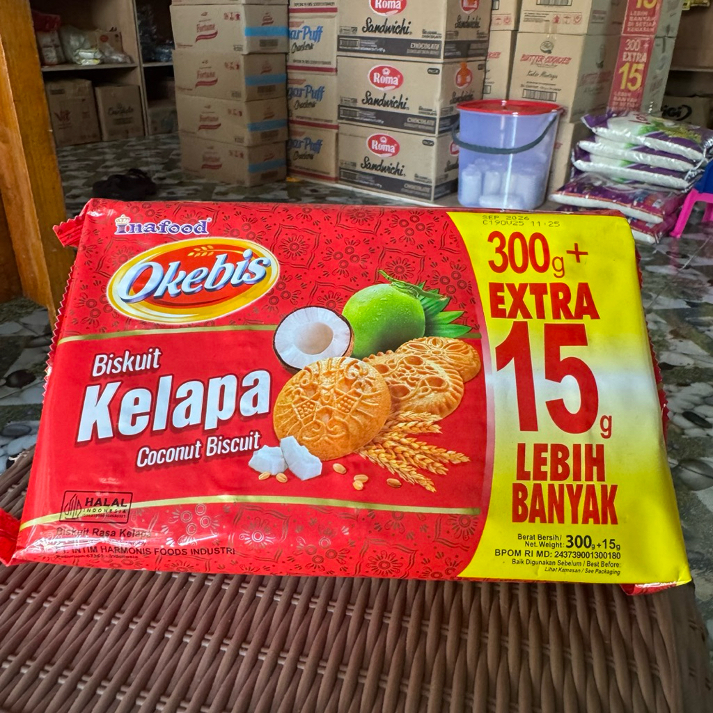 OKEBIS BISKUIT KELAPA SNACK HAJATAN ASUL ASUL HAJATAN SANGGONG NIKAHAN KHITANAN LAHIRAN DLL