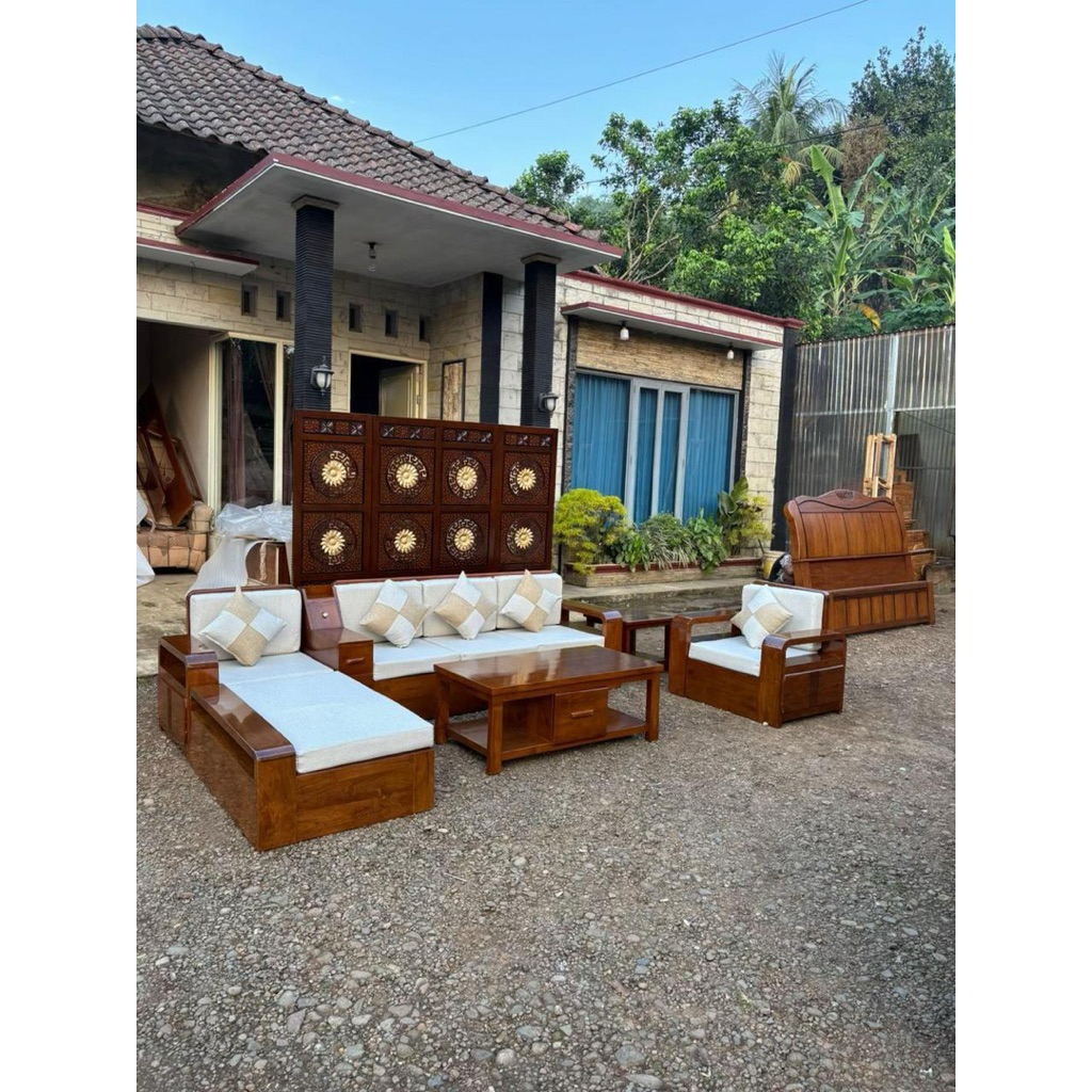 KURSI SUDUT SADEWA MINIMALIS JATI|KURSI SUDUT MINIMALIS JATI