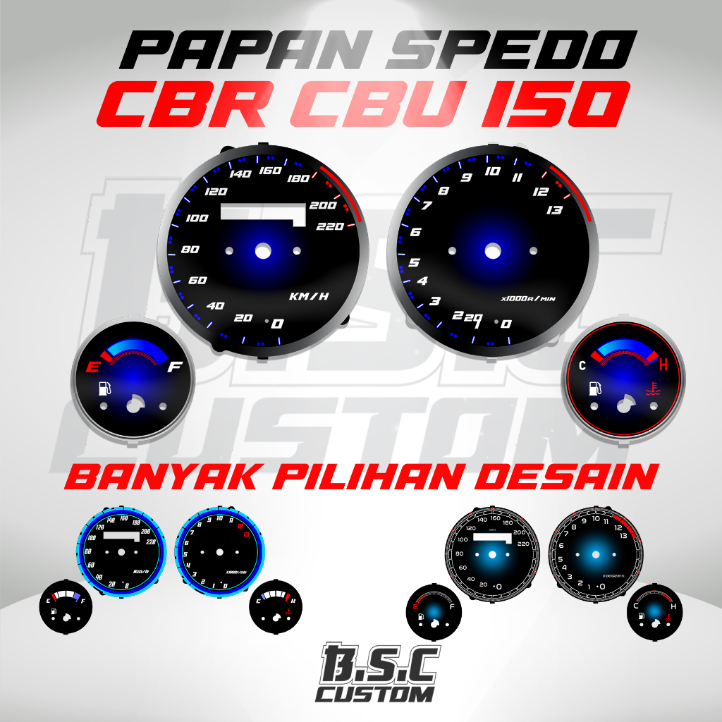 BISA CUSTOM PAPAN SPIDO PANEL SPEEDOMETER PAPAN SPEDO CBR CBU 150
