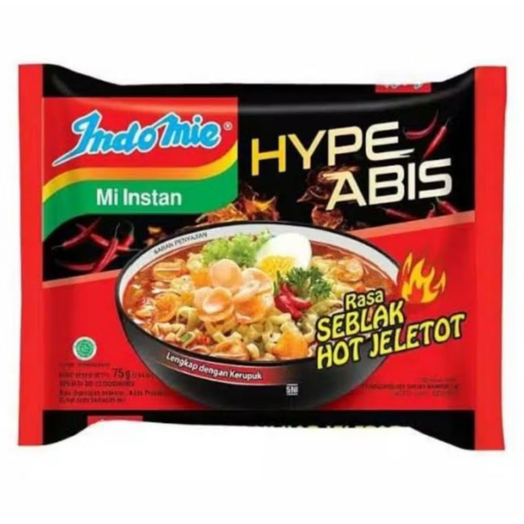 

Mie Instan Indomie Seblak Hot Jeletot 75 g X5