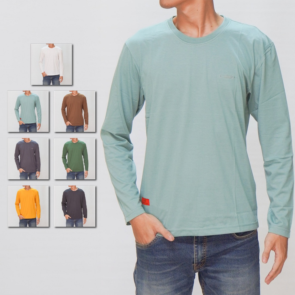 Kaos Polos Lengan Panjang IEBE Unisex