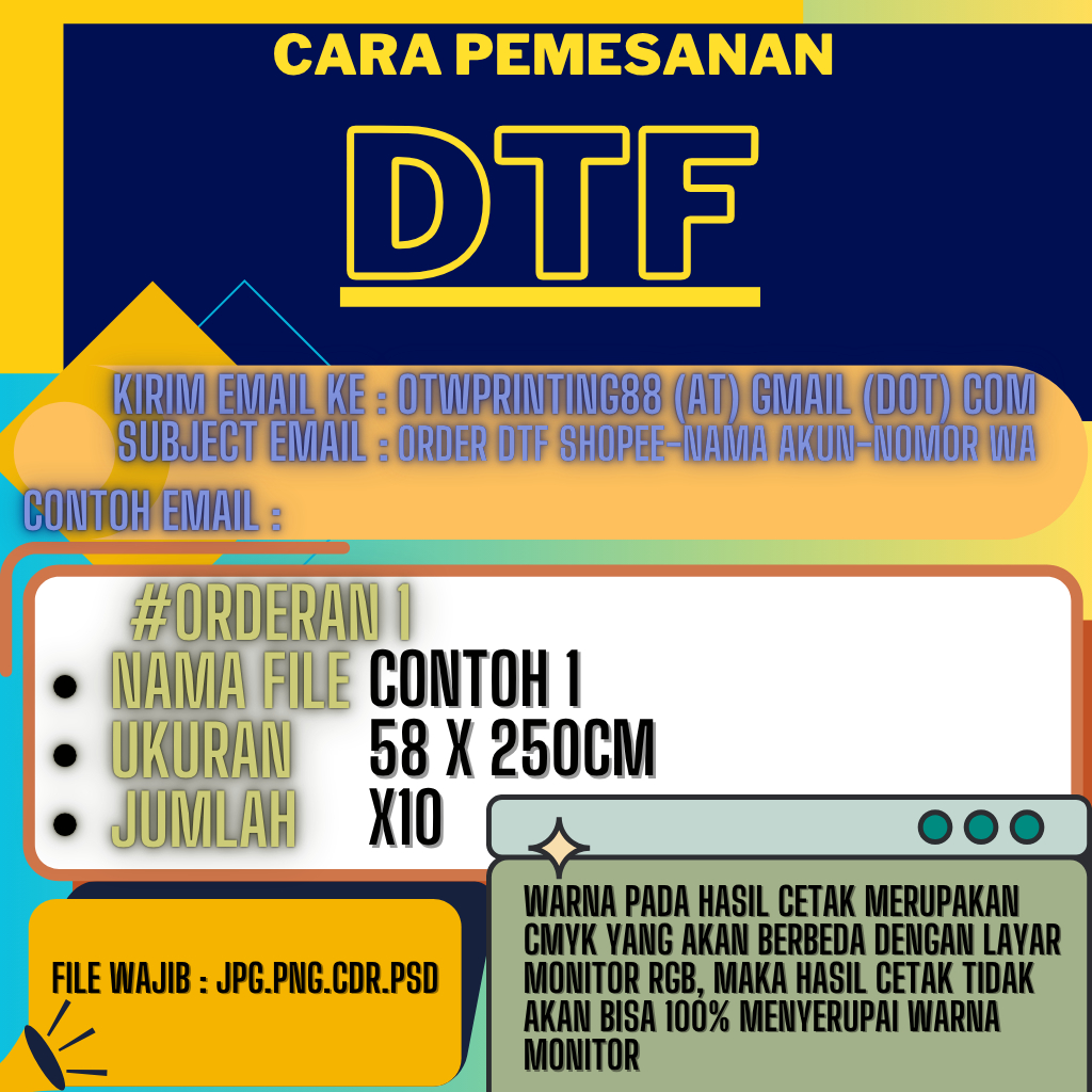 

CETAK PRINT TRANSFER DTF 58 X 100