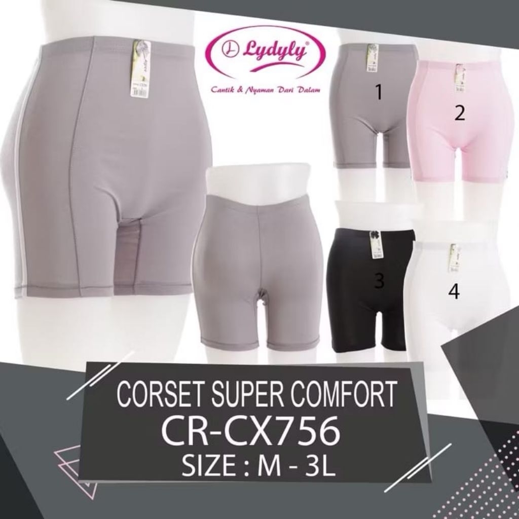 LYDYLY -KORSET WANITA Cr Cx755 SUPER TREDY CELANA SHORT KORSET CELANA SEAMLES