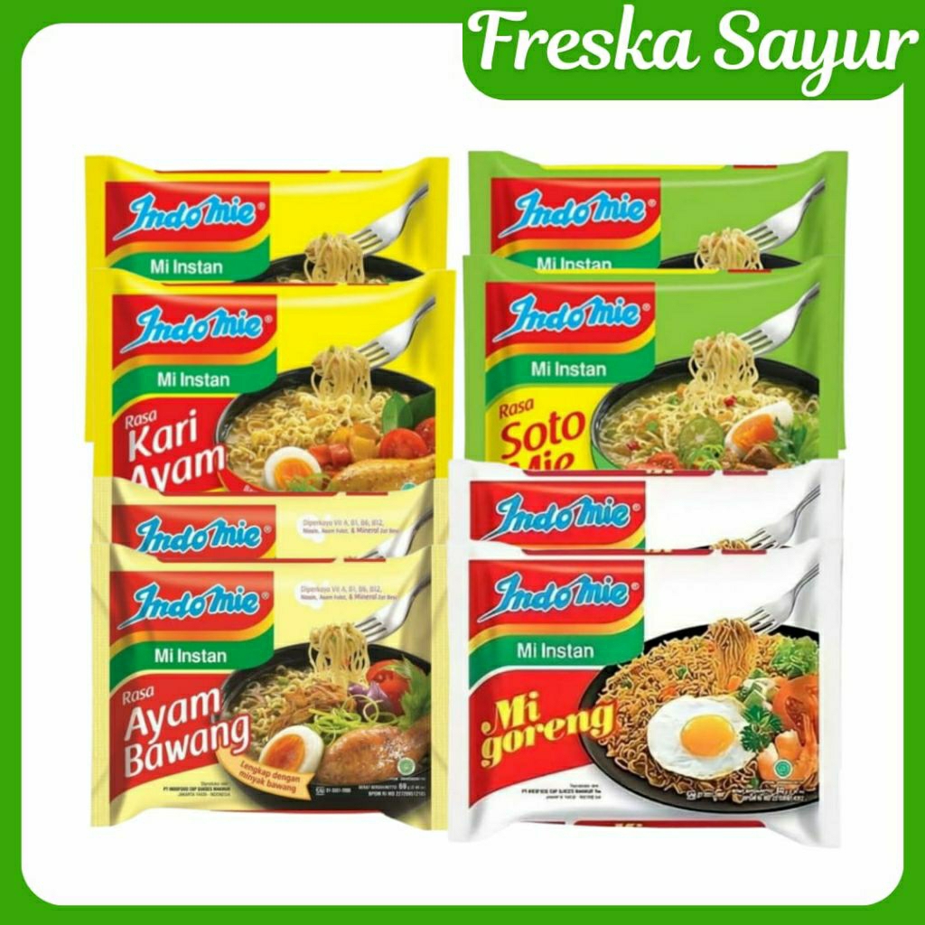 

Paket Bundling Indomie 8 Pcs (Kari, Goreng, Ayam Bawang, Soto)