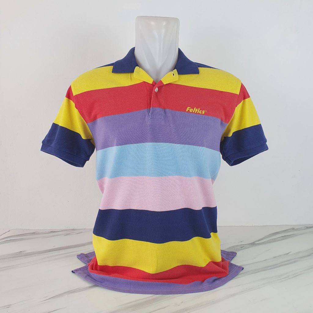 Baju Kaos Polo FELTICS - Size S - Lebar Dada 49 cm - Original 100% - Scd