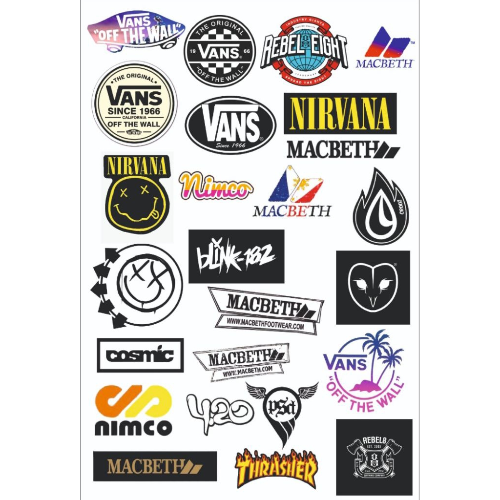 

STICKER PACK BAND & BRAND CLOTHING