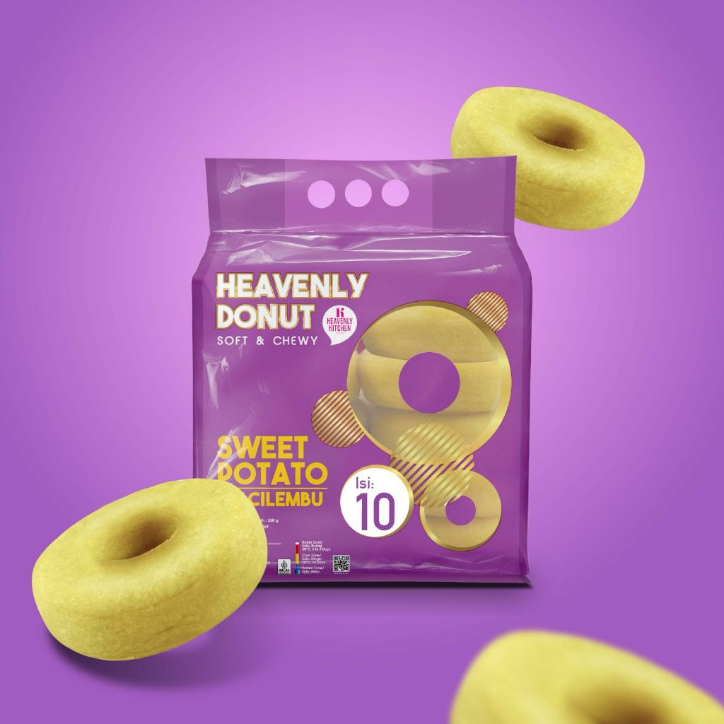 

Heavenly Kitchen Donat Ubi Cilembu [1pack isi 10pcs]