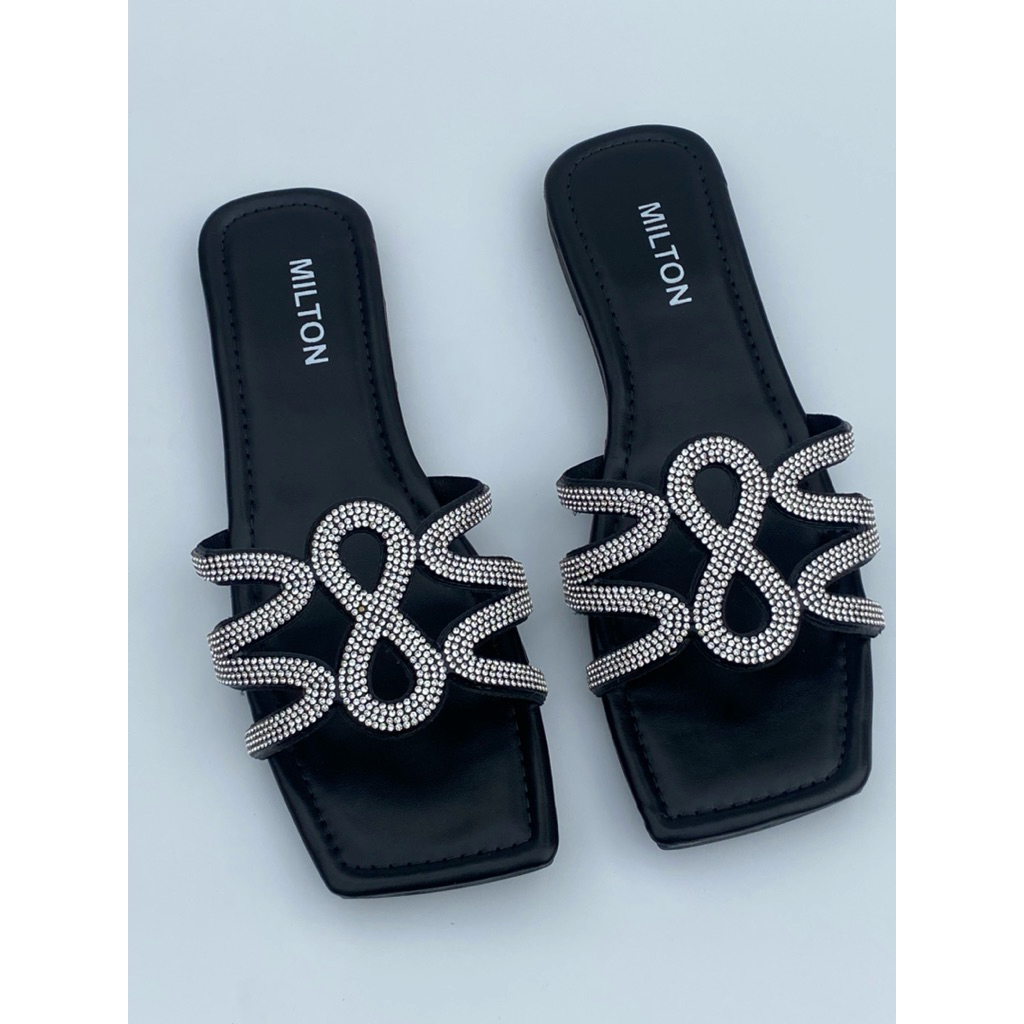 MILTON VARA 01 Sandal Flat Wanita | Sandal Teplek (flats)