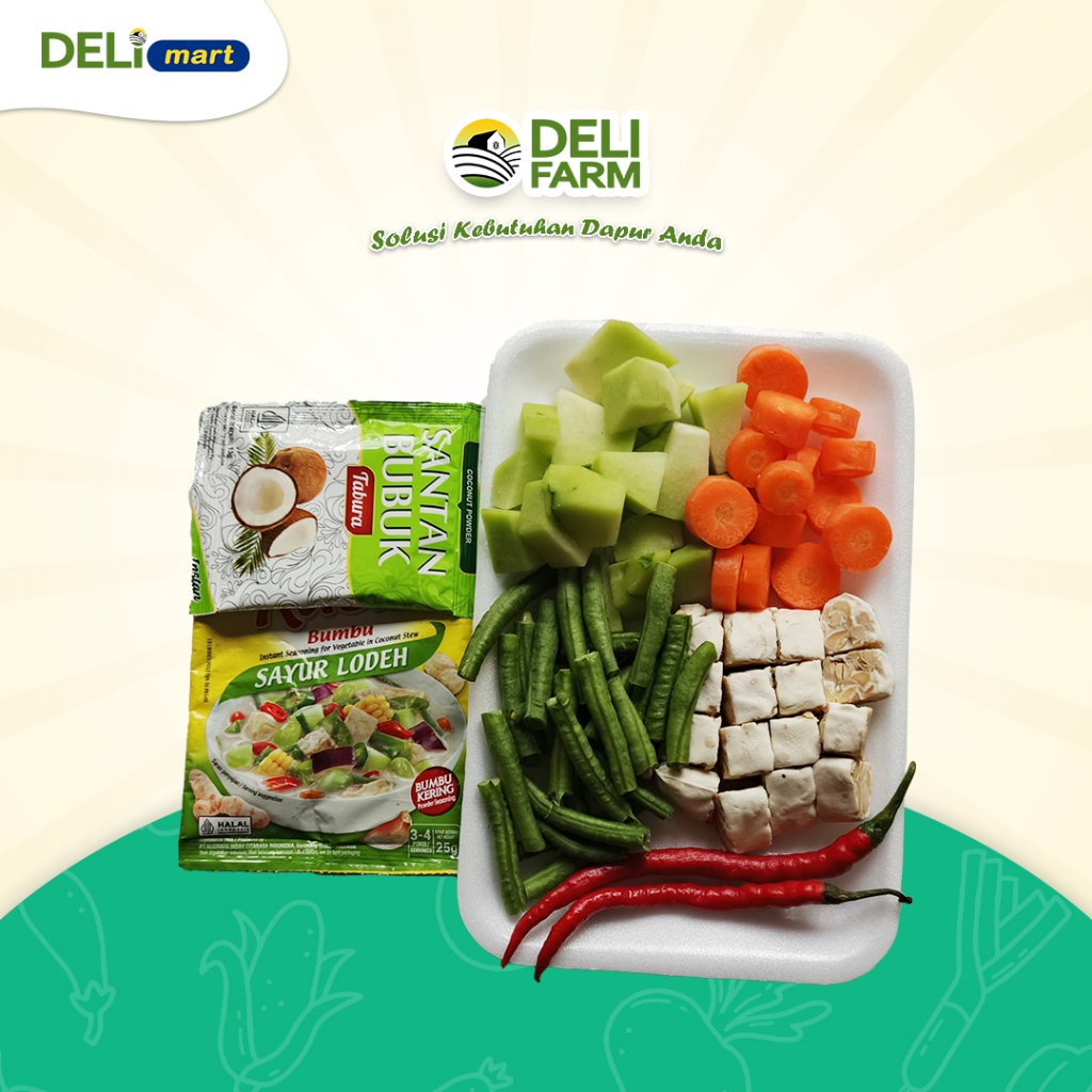 

Deli Mart [Khusus INSTAN Medan] Paketan Sayur Lodeh by Deli Farm