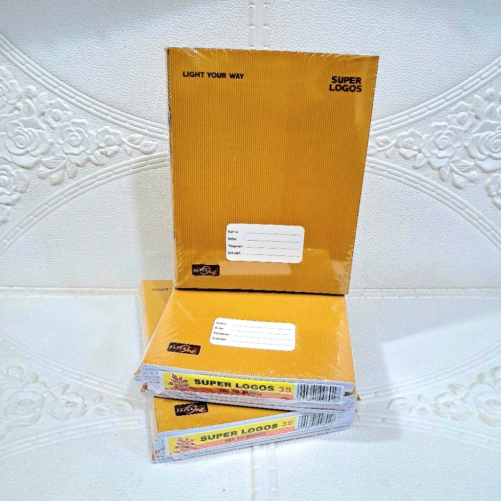 

[ 10 Buku ] Buku Tulis Super Logos Paper One 38 Lembar