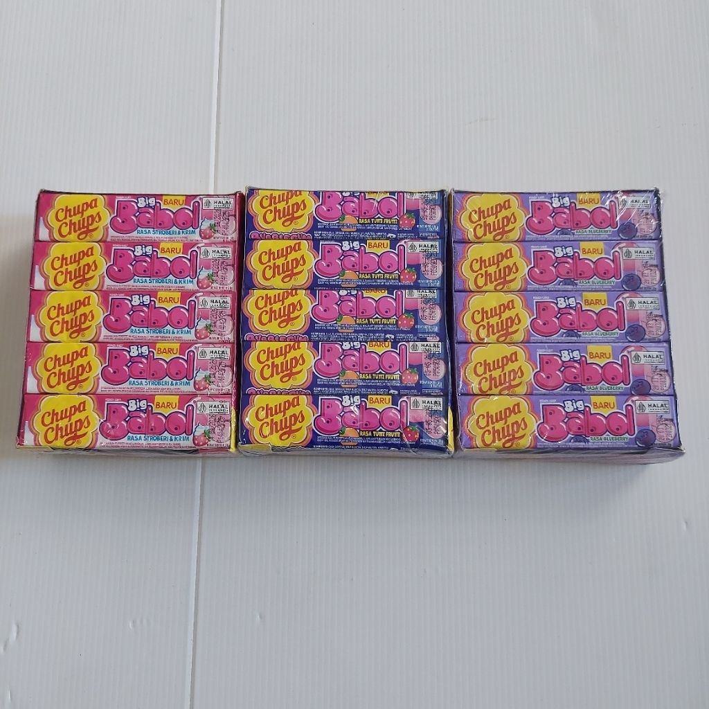 

Chupa Chups Big Babol permen karet 20gr box isi 20x20gr