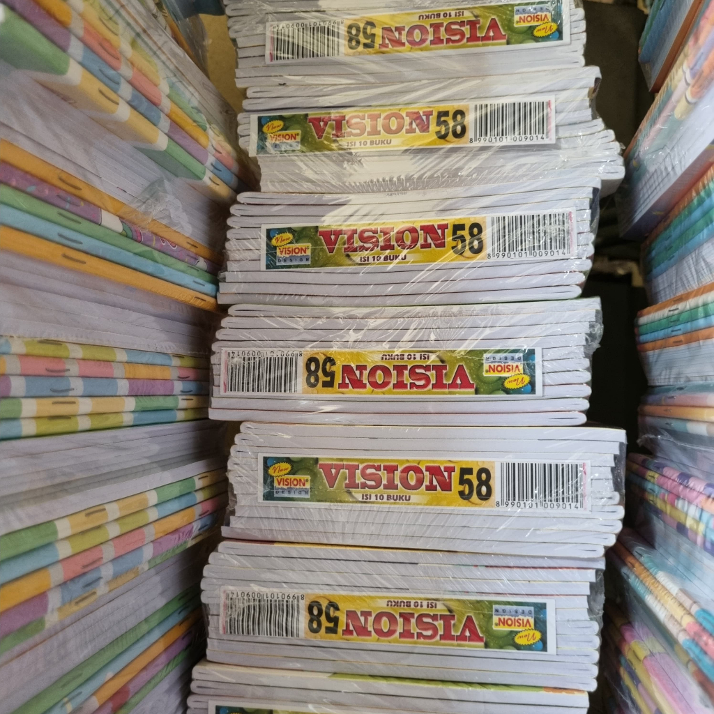 

! READY SIAP KIRIM !1 PACK BUKU TULIS VISION 58 LEMBAR / BUKU TULIS VISION 38 LEMBAR (1 PACK ISI 10PCS)