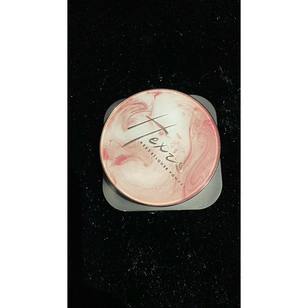 hexze loose powder | loose powder hexze | oh some preloved bedak tabur hexze|preloved hexze loose po