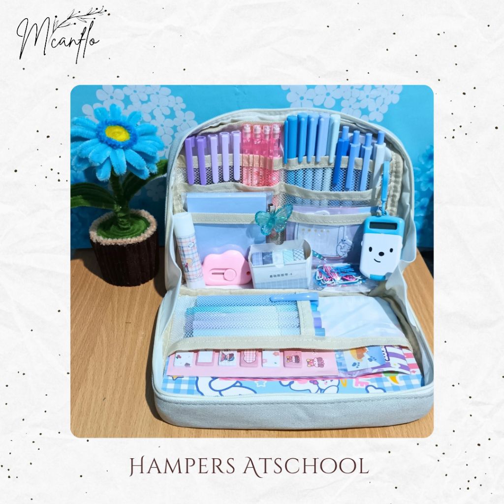 

Hampers ATSchool | Hampers alat tulis Aesthetic