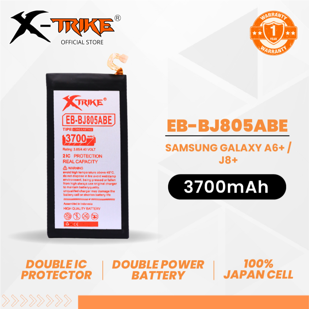XTRIKE Baterai Samsung Galaxy A6 Plus A605 - J8 Plus J805 Double Power