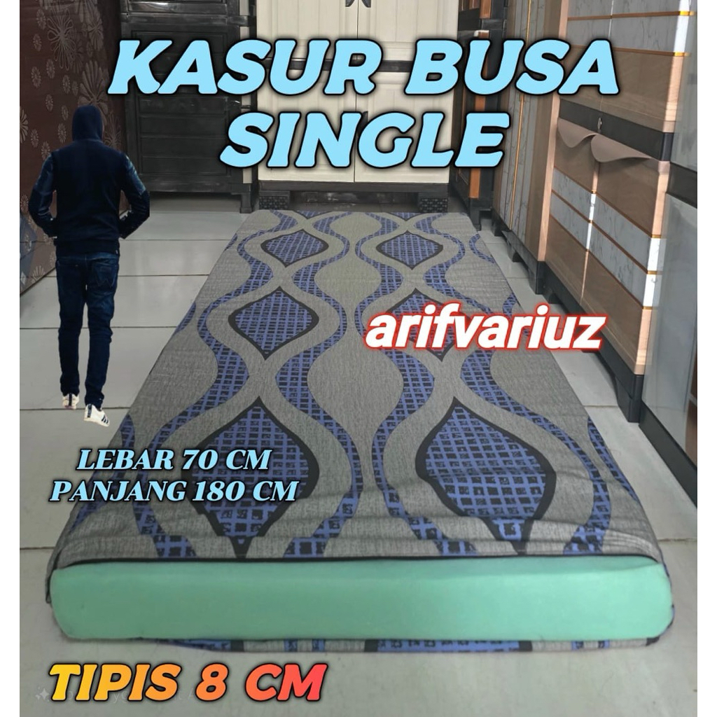 ( Instan Kurir ) KASUR BUSA SINGLE 70 x 180 TIPIS 8 CM