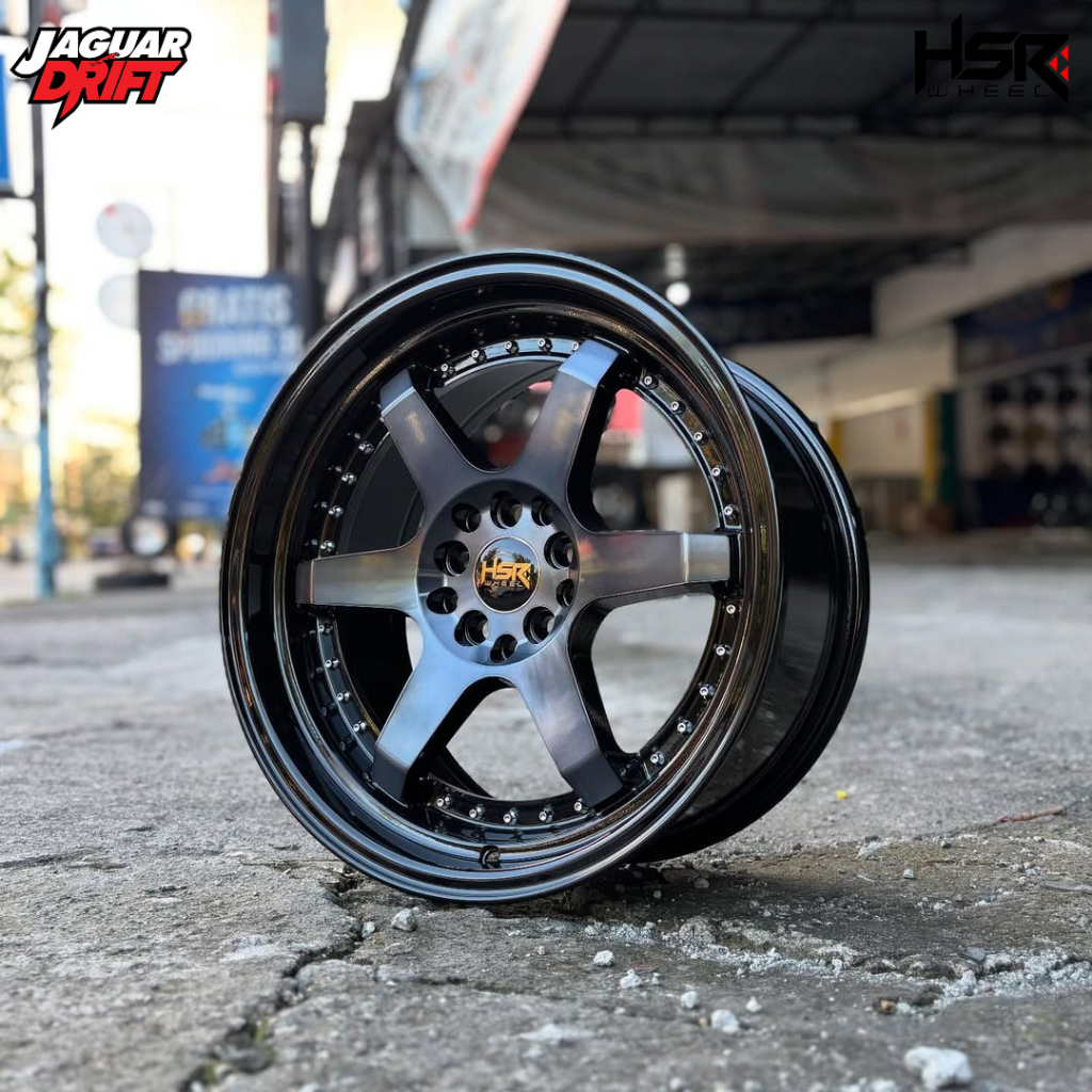 Velg Celong R17 Untuk Mobil Altis, New Veloz Pelek Hsr Borgo Ring 17 Lebar 7,5/8,5 Lubang 5 Hitam Po
