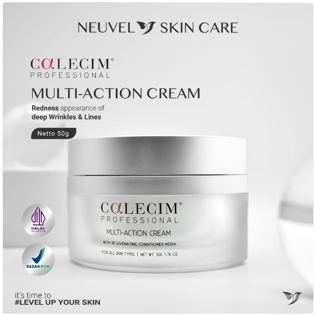 CALECIM - MULTI ACTION CREAM 20gr Meremajakan Kulit Wajah
