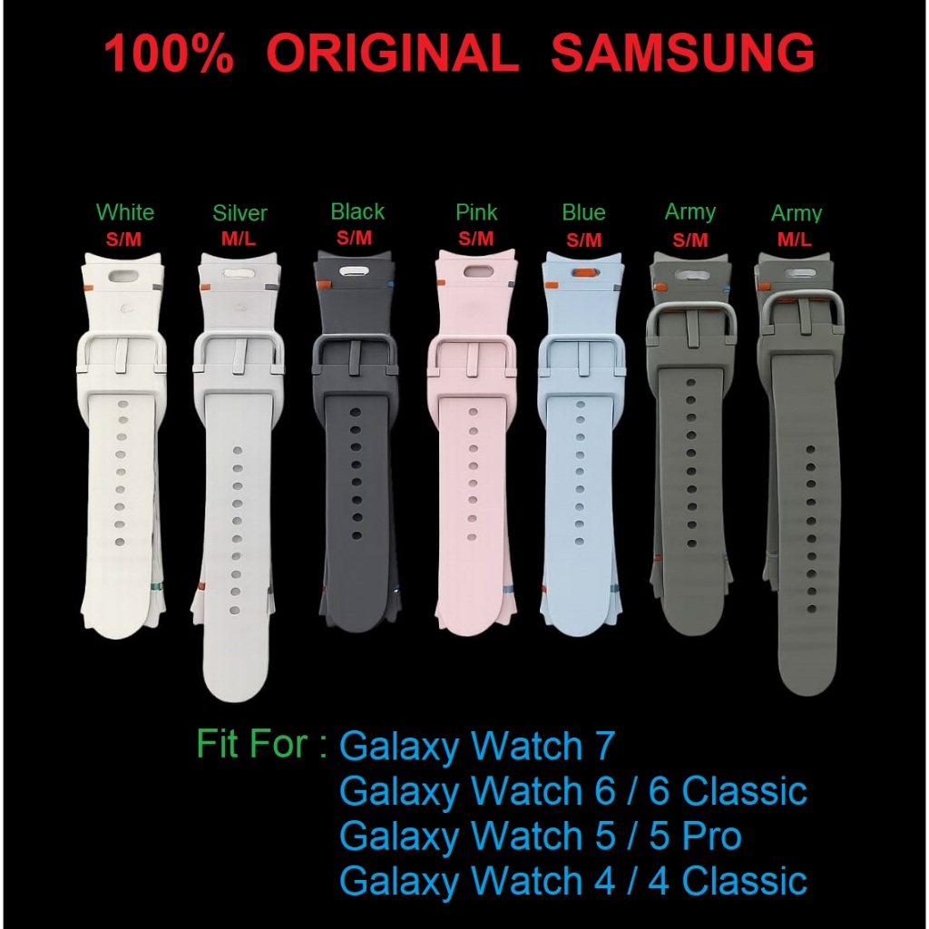 SAMSUNG Strap Sport Band Galaxy Watch7 Watch 7 watch 6 classic watch  5 pro watch 4 Original