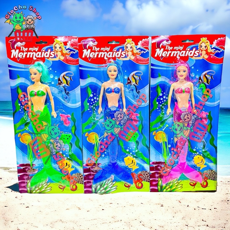 MAINAN ANAK BONEKA IKAN PUTRI DUYUNG KECIL ADA LAMPU LED [532] - MAINAN ANAK PEREMPUAN BONEKA MERMAI