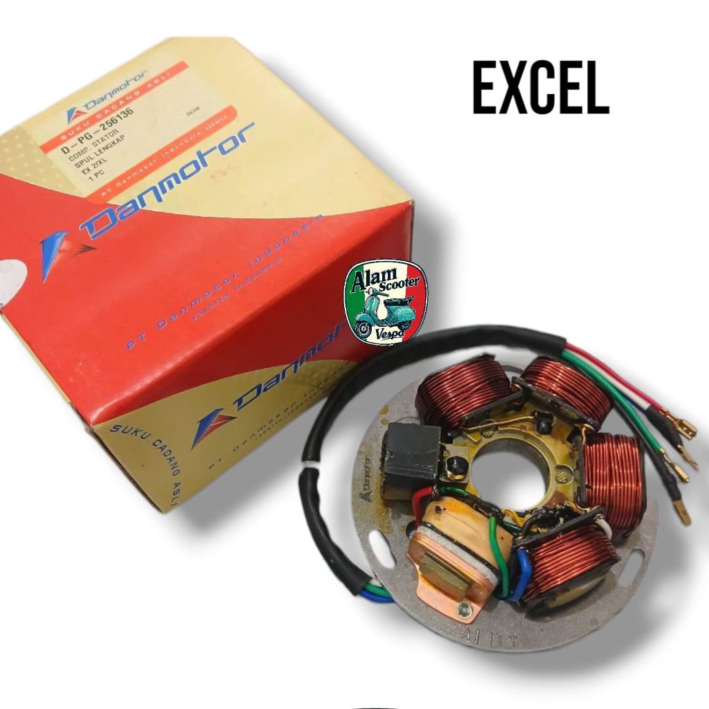 Spul CDI komplit Danmotor vespa px excel pxe strada spartan merk danmotor