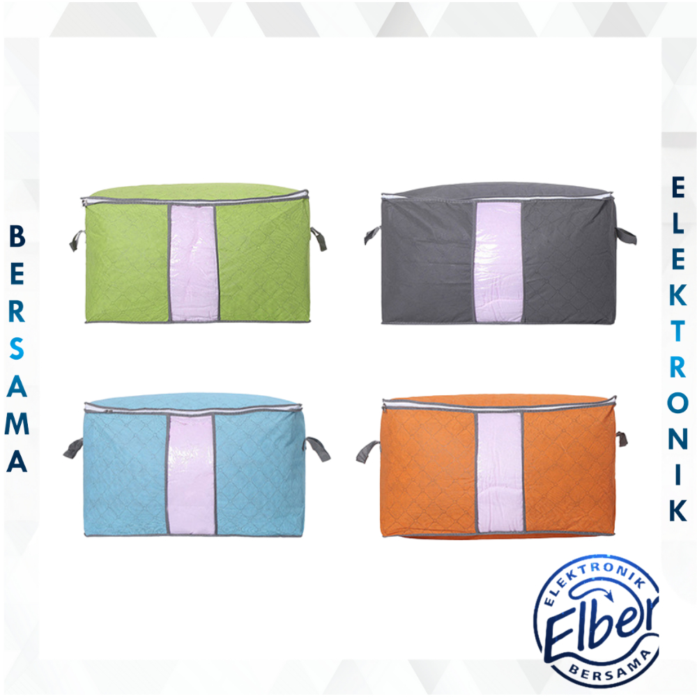 ELBER HL0037 Bamboo Storage Box Tempat Penyimpanan Baju Organizer Model Tidur Y1031