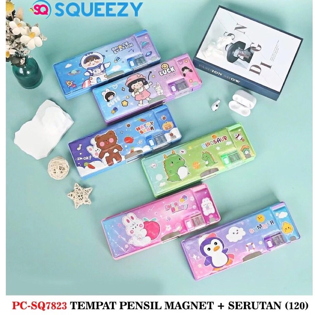

KOTAK PENSIL MAGNET KARAKTER 2 SISI // FREE BUBBLE WARP
